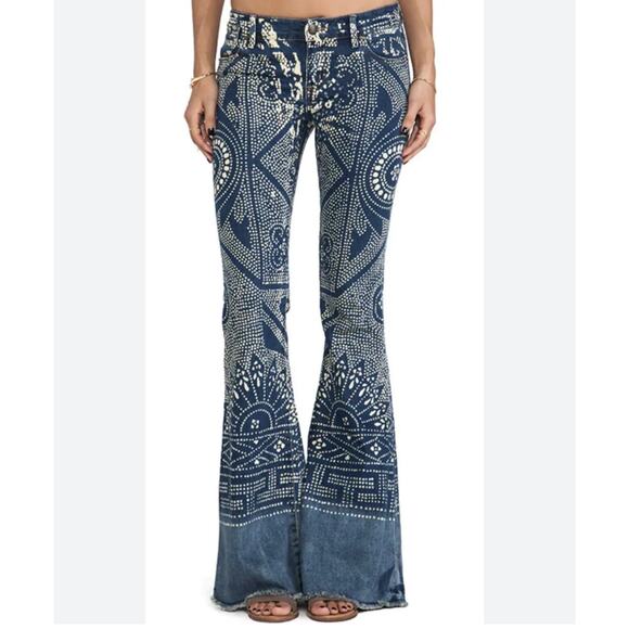 Free People Denim - Free People Bali Flare Jeans Boho Festival Size 27